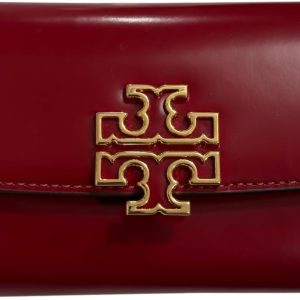 Tory Burch Britten Pebble Leather Envelope Wallet for Women Tory Burch wallet