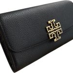 Tory Burch Women's Britten Pebble Leather Envelope Wallet - Premium Accessory luxury accessories