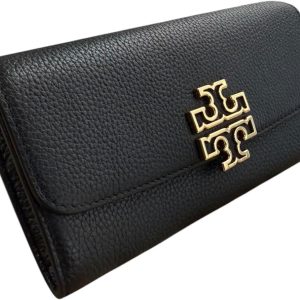 Tory Burch Women's Britten Pebble Leather Envelope Wallet - Premium Accessory luxury accessories