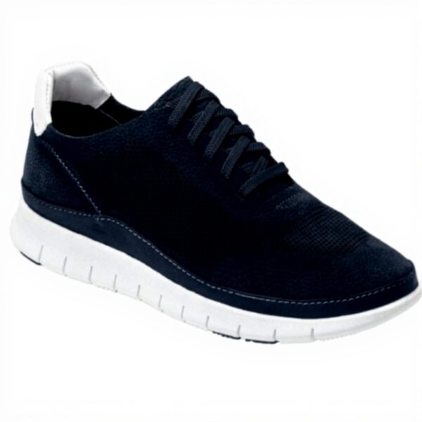 Vionic Mens Tucker Sneaker Grey Nubuck APMA Support