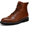 Vionic Mens Livermore Oxford Boots Leather Arch Support
