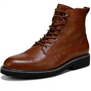 Vionic Mens Livermore Oxford Boots Leather Arch Support