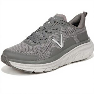 Vionic Men's Mwalk Max Walking Shoes Charcoal Grey Mesh
