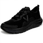 Vionic Men's Walk Max Black Knit Trainers Arch Support