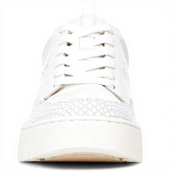 Vionic Womens Abyss Ysenia Leather Trainers White
