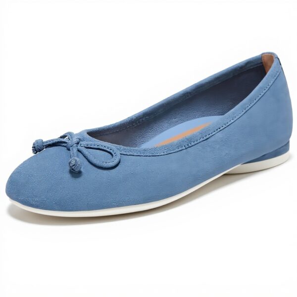 Vionic Women's Callisto Ballet Flat Supportive Blue Shadow