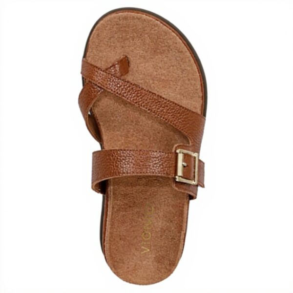 Vionic Women's Carmela Slide Sandal Leather Arch Support