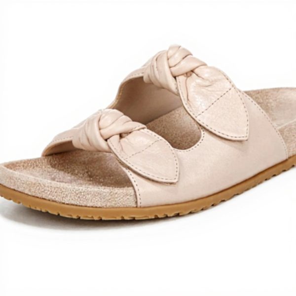 Vionic Women's Elara Flat Sandal Arch Support Leather