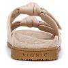 Vionic Women's Elara Flat Sandal Arch Support Leather