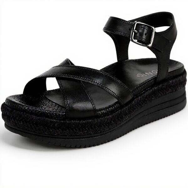 Vionic Women's Mar Flat Sandal Arch Support Leather