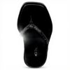 Vionic Women's Vista Shine Flip-Flop Black Crystal Leather