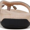 Vionic Bella Womens Orthotic Thong Sandals Aluminum Metallic-6