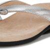 Vionic Bella Womens Orthotic Thong Sandals Aluminum Metallic-0