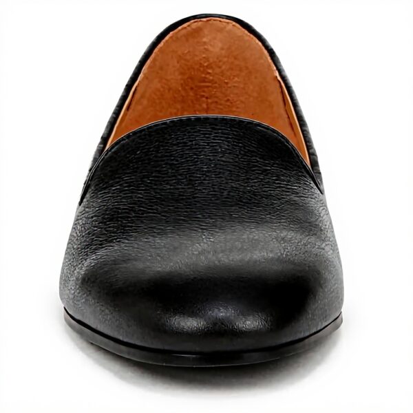 Vionic Womens Loafers Black Leather Arch Support Shoes