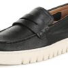 Vionic Mens Uptown Loafers Orthotic Support Black Leather-0