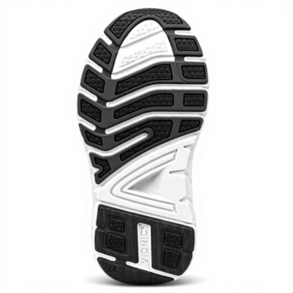 Vionic Mens Walking Shoes Charcoal Grey Mesh Fabric Support