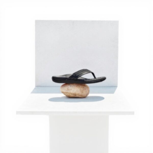 Vionic Mens Sandals Black Leather Arch Support