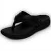Vionic Mens Sandals Black Leather Arch Support