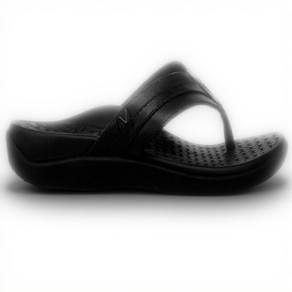 Vionic Mens Sandals Black Leather Arch Support