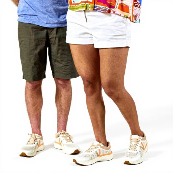 Vionic Unisex Oxford Shoes Arch Support Light Grey Wasabi