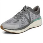 Vionic Unisex Oxford Shoes Arch Support Light Grey Wasabi