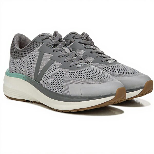 Vionic Unisex Oxford Shoes Arch Support Light Grey Wasabi