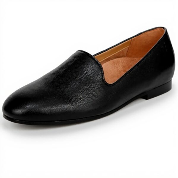 Vionic Womens Loafers Black Leather Arch Support Shoes
