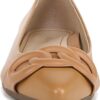 Vionic Women's Arielle Ballet Flat Black Tan Nappa Leather-5