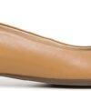 Vionic Women's Arielle Ballet Flat Black Tan Nappa Leather-4