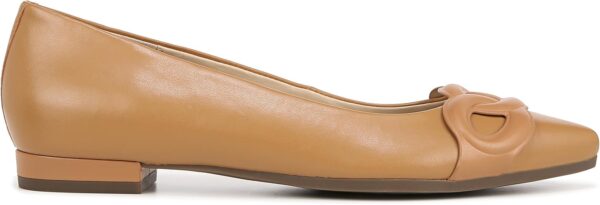 Vionic Women's Arielle Ballet Flat Black Tan Nappa Leather-4