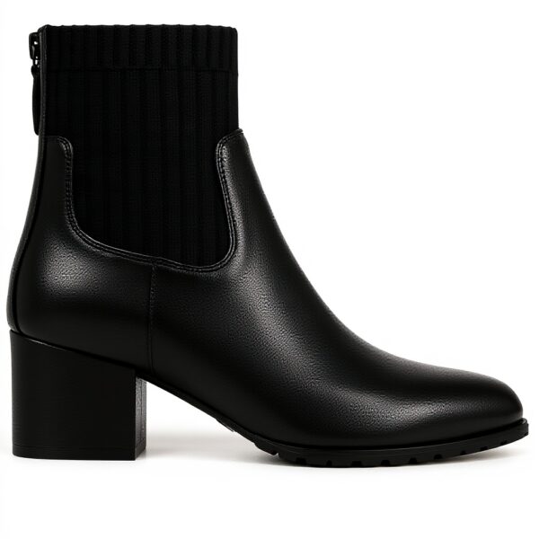 Vionic Womens Barstow Bootie Black Leather Arch Support