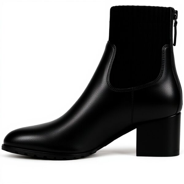 Vionic Womens Barstow Bootie Black Leather Arch Support