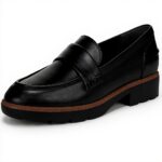 Vionic Womens Cleo Loafer Slip-On Arch Support Black Coffee