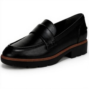 Vionic Womens Cleo Loafer Slip-On Arch Support Black Coffee