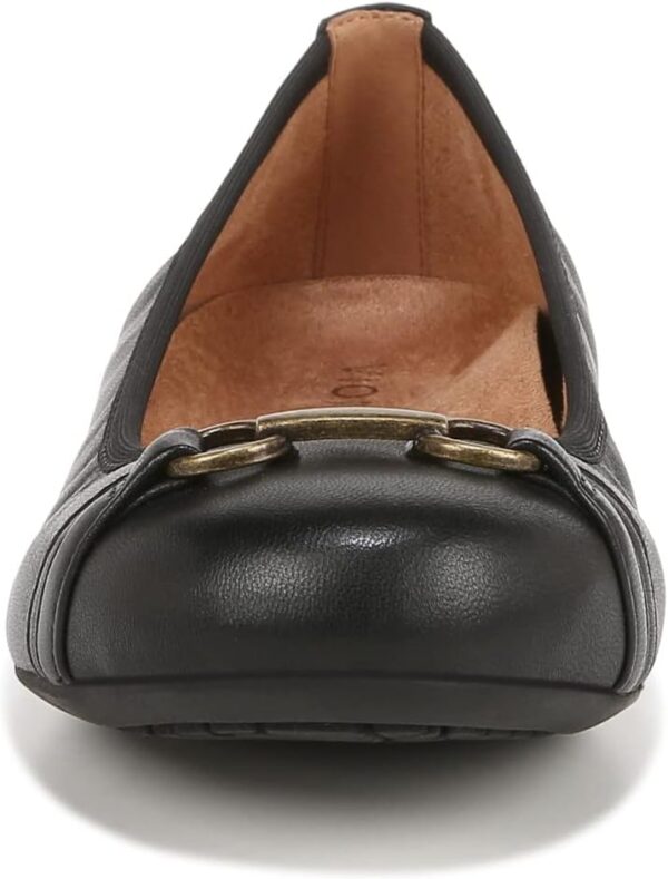 Vionic Women's Delanie Ballet Flat Leather Arch Support-5