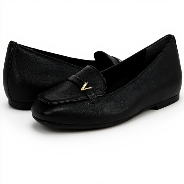 Vionic Womens Hayes Ballet Flat Leather Arch Support Shoes