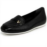 Vionic Womens Hayes Ballet Flat Leather Arch Support Shoes