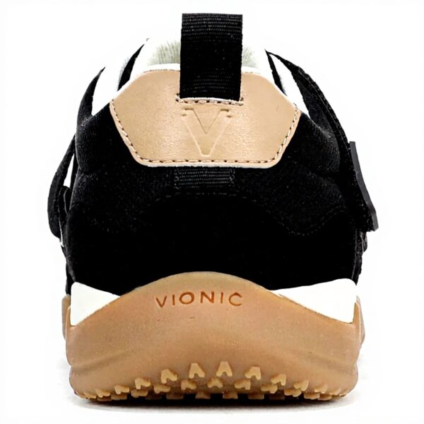 Vionic Womens Walk Slim Gia Sneaker Black Suede Leather