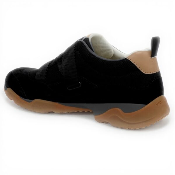 Vionic Womens Walk Slim Gia Sneaker Black Suede Leather