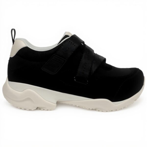 Vionic Womens Walk Slim Gia Sneaker Black Suede Leather