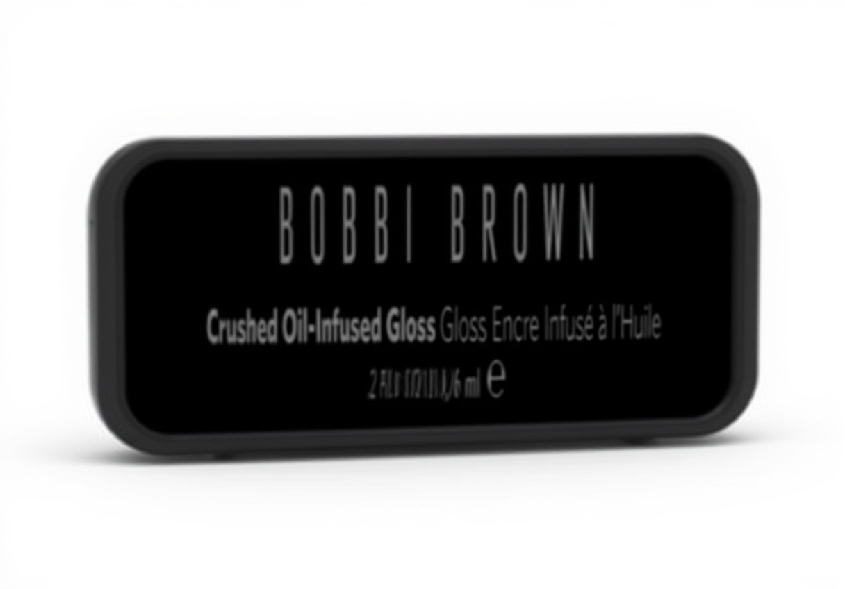 Bobbi Brown Crushed Oil-Infused Gloss applied to lips showing shiny finish