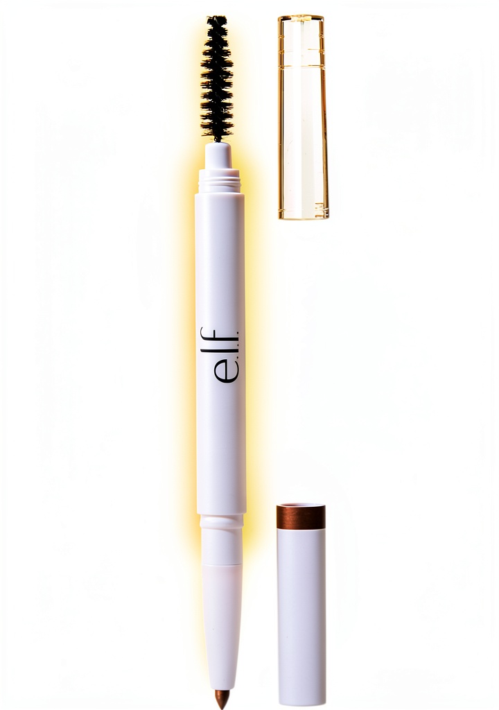 e.l.f. Instant Lift Brow Pencil showing dual-sided design with fine tip and spoolie brush