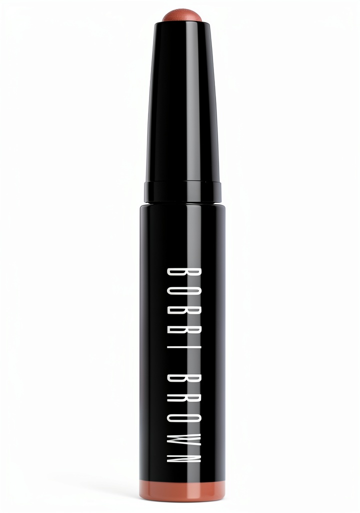 Bobbi Brown Cream Shadow Stick applied to eyelid in Heather Steel shade